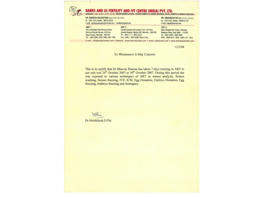 Babied and US Fertility and IVF Centre (INDIA) PVT. LTD.